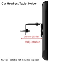 Penyangga Tablet di Jok Belakang Mobil, Dapat Dikunci, Dudukan Tablet di Sandaran Kepala Mobil, Dapat Disesuaikan, Penyangga Tablet PC untuk Iklan di Taksi dengan Kunci