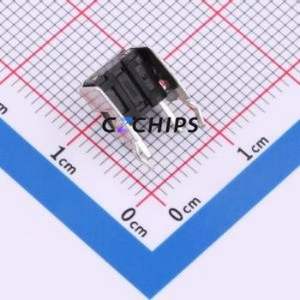 TC-6615SUS-5.0-260 Tactile Switch Through hole,7.5x6.2mm Switch Single Pole Single Throw Round Button 2.6N Right Angle Insert - Product Image 2