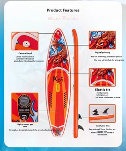 Ventes directes d'usine de planche de surf gonflable de planche à pagaie de nouveau hayon auxiliaire professionnel de PVC - Product Image 4