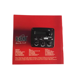 Pastilla para Guitarra Acústica B-BAND T35C con Función de Afinador y Diseño de Tres Segmentos - Product Image 1
