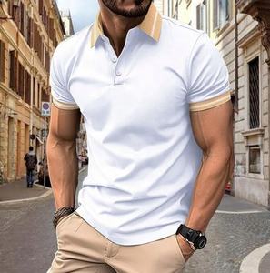 חולצת קיץ איכותית לגברים לשנת 2025, שרוולים קצרים, צווארון עם כפתורים, צבעונית, בסגנון ספורטיבי - Product Image 2