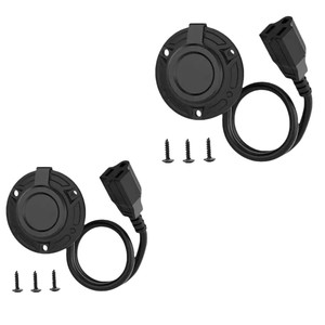 ปลั๊กไฟ 15A พร้อมเต้ารับ 125V IP66 กันน้ำสำหรับใช้งานกลางแจ้ง วัสดุ ABS มาตรฐานการต่อสายดิน - Product Image 1