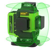 Niveau laser rotatif automatique 4D vert 360° à 16 lignes, qualité industrielle et bricolage, avec garantie de 2 ans