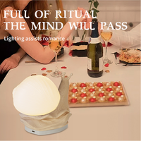 Lampe d'ambiance LED haut de gamme IBN pour chambre à coucher, design créatif en forme d'escargot, prise USB, changement automatique de 24 couleurs, commande tactile, veilleuse