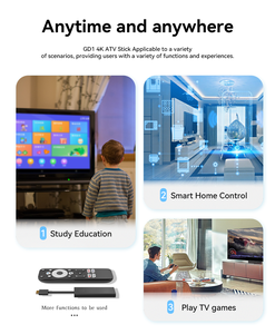 Nhà Máy dcolor GD1 điều khiển bằng giọng nói eMMC 16GB Google TV Stick tương thích Google chơi giá tốt - Product Image 5