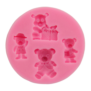 Molde de Silicona para Pastel y Fondant con Diseño de Ositos de Peluche Clásicos y Populares en 3D, Ideales para Regalos - Product Image 5