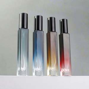 Factory Price Luxury Empty 10ml Refillable Square Travel Perfume <b>Glass</b> <b>Packaging</b> Pump Sprayer Fine Mist Screen Printing - Product Image 2