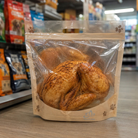 Sachet d'emballage pour poulet cuit, dinde rôtie, pochette alimentaire pour traiteur à emporter avec gestion de la graisse, usage personnalisé