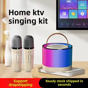 Theatre K52ไร้สาย<span class=keywords><strong>ส</strong></span>ำหรับลำโพง<span class=keywords><strong>คอม</strong></span>โบ8W RGB LED ใช้แบตเตอรี่<span class=keywords><strong>ส</strong></span>ำหรับร้อง<span class=keywords><strong>เพลง</strong></span> KTV บ้าน - Product Image 3