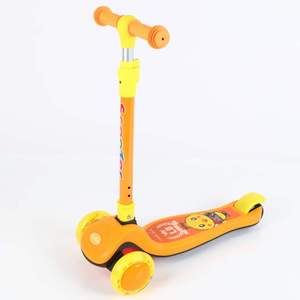 Monopattino per Bambini a 3 Ruote con Grafiche e Luci LED, Altezza Regolabile, Pieghevole, Produzione di Fabbrica - Product Image 1