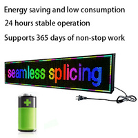 Pantalla LED de subtítulo de desplazamiento personalizada programable, paso de pantalla de 10mm, cartelera de texto de desplazamiento a todo Color para exteriores