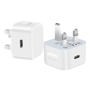 Cargador transfronterizo PD20W con puerto Tipo-C para carga rápida, compatible con el cargador del Apple iPhone 15, certificado UKCA PD20W UK - Product Image 2