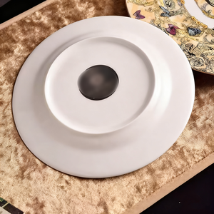 Wholesale Luxury Bone China Dinner Plates <b>Sets</b> Plant Pattern <b>8</b>" & 10" Designer Crockery Porcelain Plates <b>for</b> Business Gifts - Product Image 4