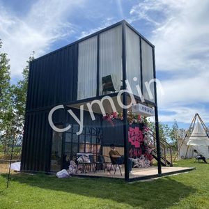บ้านตู้คอนเทนเนอร์ดัดแปลงทรงสี่เหลี่ยมผืนผ้า ดีไซน์ทันสมัย ร้านค้า สำนักงาน คาเฟ่ ร้านค้าแบบป๊อปอัพ - Product Image 1