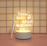 Lámpara de Noche Inteligente 3D con Decoración LED, Lámpara de Ilusión Óptica con Bolígrafo Gratis, Tablero de Mensajes Creativo, Lámpara de Noche