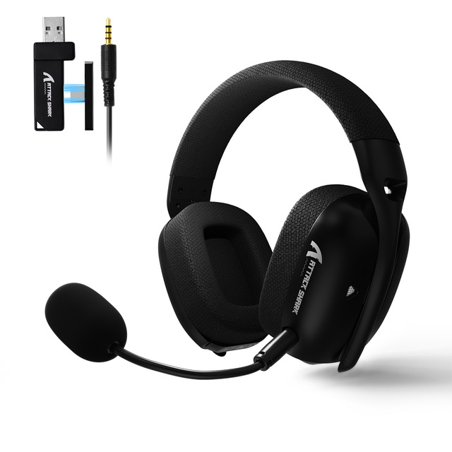 ATTACK SHARK L80PRO Wireless Gaming Headset AAC Dual Mics 300mAh Battery 3 Modes (2.4G/BT/Wired) ENC Low Latency Sports Travel