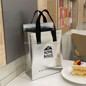 Sac isotherme jetable en aluminium non tissé pour emporter, boîte d'emballage auto-scellante portable pour gobelets en papier - Product Image 4