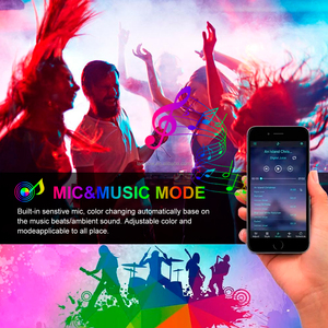 Thiết kế mới tuya Wifi <span class=keywords><strong>RF</strong></span> 24-Keys âm nhạc <span class=keywords><strong>RGB</strong></span> điều khiển thời gian Chức năng tự làm chế độ điều khiển từ xa 6A đầu ra điều chỉnh độ sáng - Product Image 5