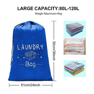 Vente en gros de sacs à <span class=keywords><strong>linge</strong></span> personnalisés avec cordon de serrage sacs à <span class=keywords><strong>linge</strong></span> hôtel sacs à <span class=keywords><strong>linge</strong></span> en nylon Oxford <span class=keywords><strong>pour</strong></span> vêtements en voyage - Product Image 4