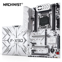 Placa base Plc X99 F-X9D C612 LGA 2011-3 DDR4 ATX ARGB TPM 2.0 con ranura WIFI M.2, suministro a granel