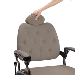 Fauteuil de Barbier Hydraulique Inclinable et Réglable en Hauteur, Rotation à 360 Degrés, en Acier Inoxydable, Style Rétro pour Salon de Coiffure - Product Image 4