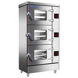 Commercial 3 portes fruits <span class=keywords><strong>de</strong></span> mer grand électrique automatique Restaurant gaz ragoût soupe armoire cantine <span class=keywords><strong>légumes</strong></span> cuisson à la vapeur <span class=keywords><strong>poisson</strong></span> vapeur - Product Image 1
