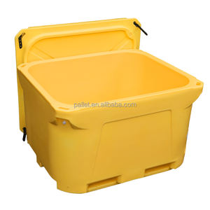 Contenedor de aislamiento sólido de 300L con logotipo personalizado de PE resistente para transporte y almacenamiento de pescado de marisco - Product Image 2