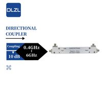 Acoplador Direccional de Banda Ancha de Microondas RF de 2-18 GHz, 10 dB, Conector -F, Alta Directividad, 6.3 dB de Pérdida de Inserción, 6.3 dB de Aislamiento