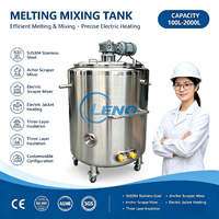 Machine à fondre le chocolat en acier inoxydable 200L 300L 500L, cuve de fusion, réservoir de mélange et de stockage, cuve de maintien au chaud pour chocolat