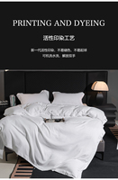Ensemble de literie complet pour lit Queen, ensemble de literie d'hôtel, ensemble de draps pour lit Super King avec housse de couette en coton biologique pour toutes les saisons