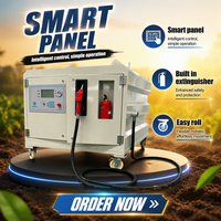 Station-service mobile portable antidéflagrante de 1000 L – Mini station de ravitaillement avec réservoir de carburant