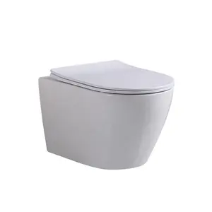 Wall mounted toilet hanging rimless wall hung bowl wc ceramic toilets for European market