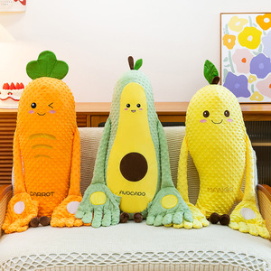 Juguete de Peluche Divertido de 65 cm para Dormir, Aguacate, Zanahoria, <span class=keywords><strong>Mango</strong></span>, Juguete de Peluche para Niños, Relleno Suave de Algodón PP - Product Image 2