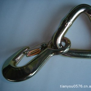 Snap Hook HK6-D14 Zinc Plated Carbon Steel Ring Head Connect Use Class C Level 4.8 - Product Image 3