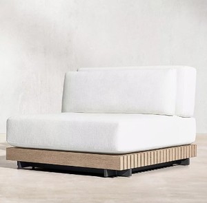 Haut <span class=keywords><strong>de</strong></span> gamme nordique <span class=keywords><strong>jardin</strong></span> solide teck Module canapé ensemble plage Villa canapé Table Resort mobilier d'extérieur - Product Image 5
