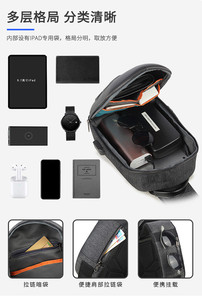 Serrure de mot de passe étanche pour femmes Spider Man sac de messager à bandoulière Port de Charge USB sac à bandoulière multicolore à bandoulière - Product Image 6