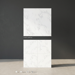 Marmo Classic Carrara White Digital Glazed Porcelain Tiles 1200x1200mm Polished Floor Slabs - Product Image 3