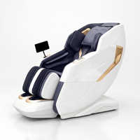 Sillón de Masaje 3D de Lujo para el Bienestar en el Hogar, Control por Voz con IA, Riel SL, Gravedad Cero, Calefacción con Bolsas de Aire, Bluetooth, Reclinable, Masajeador de Pies