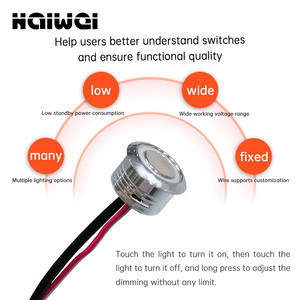 12V 3A/36W タッチセンサー式スイッチ キャビネット/ワードローブ調光スイッチ タッチスイッチ キャビネット調光スイッチ - Product Image 3