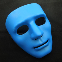 Masque de mascarade en PVC, style hip-hop, anonyme, blanc, noir, coloré, Jabbawockeez