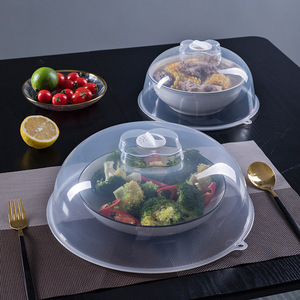 Home Kitchen <b>Microwave</b> <b>Food</b> <b>Cover</b> Transparent Plastic Steam Guard With Vent Hole For Vegetables And Meals Protection - Product Image 5
