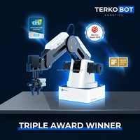 TERKOBOT Magician, Brazo Robótico Manipulador de 4 Ejes, Software Blockly Gratuito, Control Inalámbrico, Equipo de Entrenamiento para la Enseñanza STEM K12