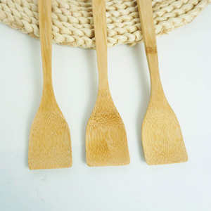 Spatule multifonction en bambou massif écologique de qualité supérieure, anti-rayures, anti-adhésive, 1 pièce, ensemble d'outils de cuisine, emballage en boîte - Product Image 5