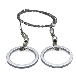Survival Wire Saw 65cm Steel 24 <b>Threads</b> Outdoor Emergency Cutting <b>Tool</b> - Product Image 5