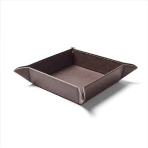 Organisateur de rangement de bureau pliable avec logo personnalisé <span class=keywords><strong>Plateau</strong></span> en cuir PU - Product Image 5