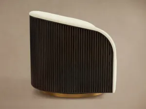Sofá de Tela Minimalista Moderno de Estilo Italiano, Relleno de Esponja, Diseño en Forma de Arco, Móvil, de Una Plaza, para Salas de Estar y Casas de Huéspedes - Product Image 5