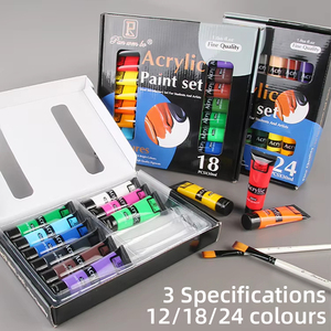 Set di <span class=keywords><strong>Colori</strong></span> Acrilici Panwenbo OEM con Certificazione MSDS, 12/18/24 <span class=keywords><strong>Colori</strong></span> da 30ml, Pigmenti per <span class=keywords><strong>Pittura</strong></span> Atossici - Product Image 6