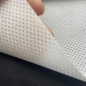 Waterproof household cross pattern nylon spunbonded non-woven rolled shoe material bag breathable nylon non-woven fabric