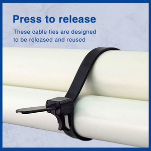 Bridas de Nylon 66 Reutilizables KSS de Excelente Calidad, Resistentes al Envejecimiento, Certificadas, Negras, Reutilizables, para Uso Industrial, con Clasificación de Resistencia al Fuego - Product Image 3