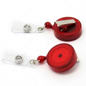 High Quality <b>Plastic</b> Customized Business Card Holder Badge Holder Retractable Reels with Logo 3 in - Product Image 4